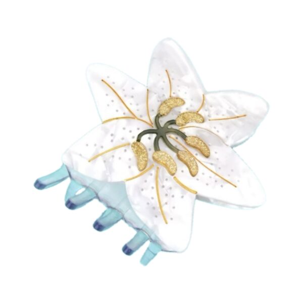 Lily White Hair Clip