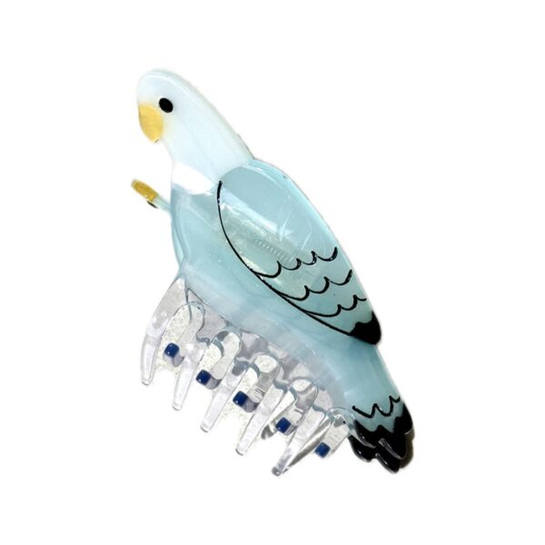 Light Blue Parrot Hair Clip