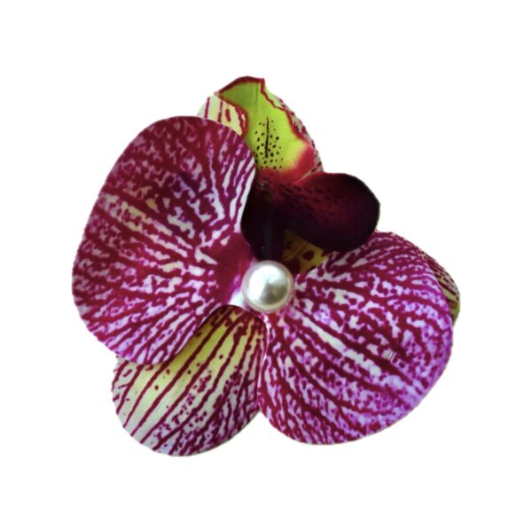 Orchid Flower Hair Clip Purple