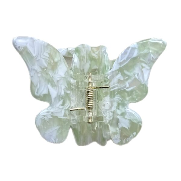 Butterfly Purple Green Hair Clip