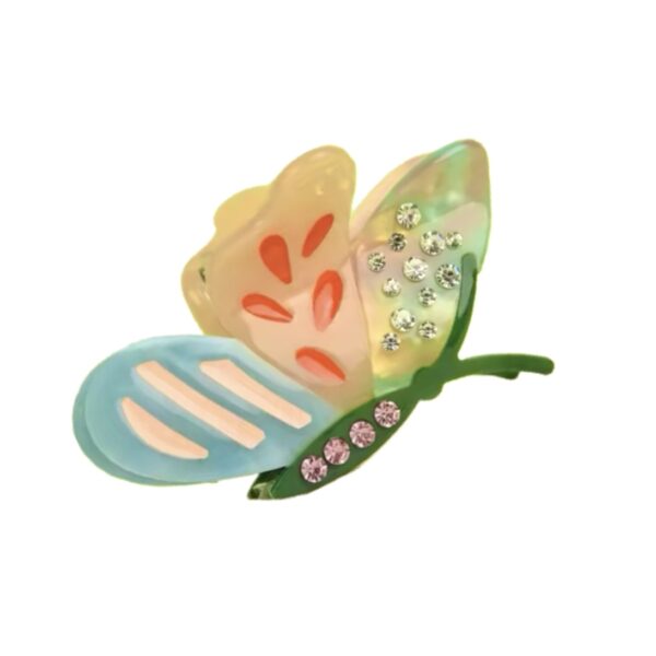 Sweet Butterfly Green Hair Clip