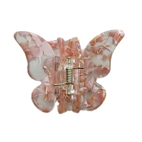 Butterfly Purple Beige Hair Clip