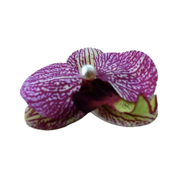 Orchid Flower Hair Clip Purple - Image 2