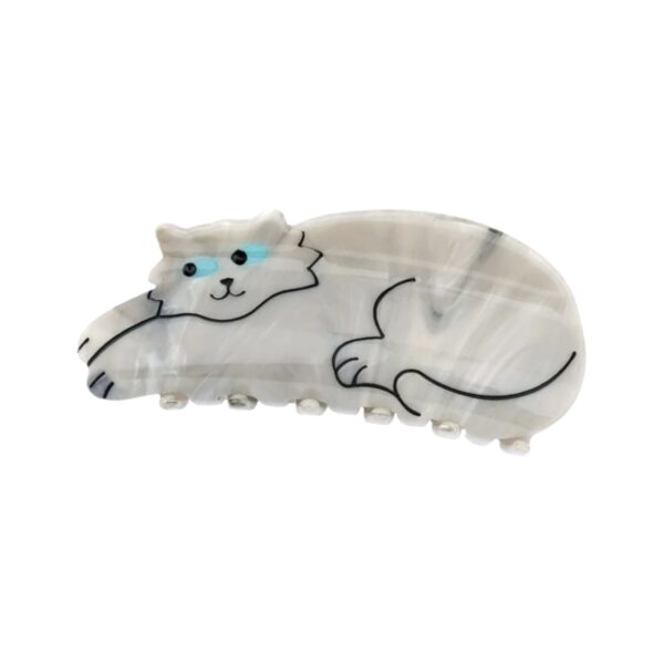 Grey Cat Hair Clip