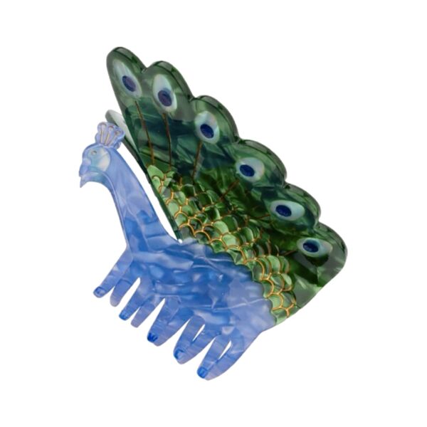 Peacock Hair Clip