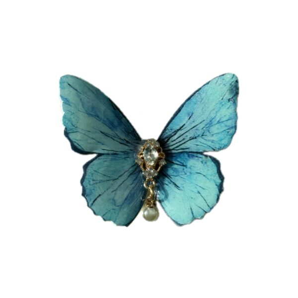 Butterfly Blue Diamond Small Claw