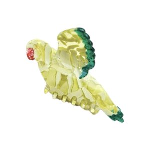 Mottled Yellow Bird Hair clip