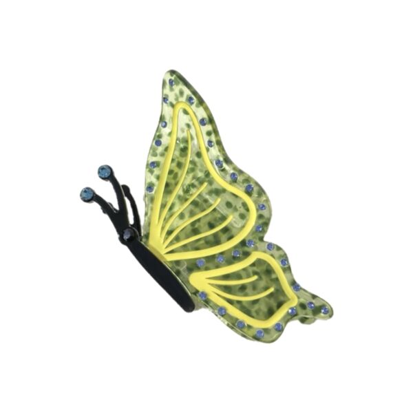 Butterfly Green Wings Hair Clip