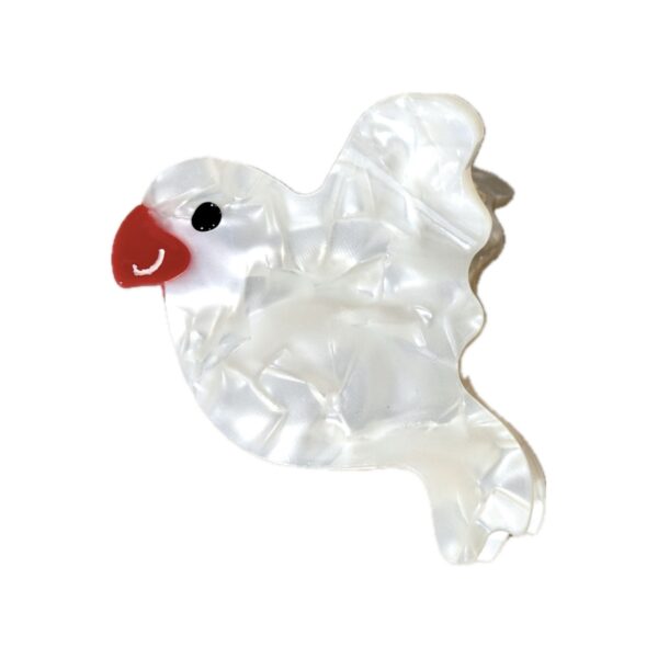 White Bird Hair Clip