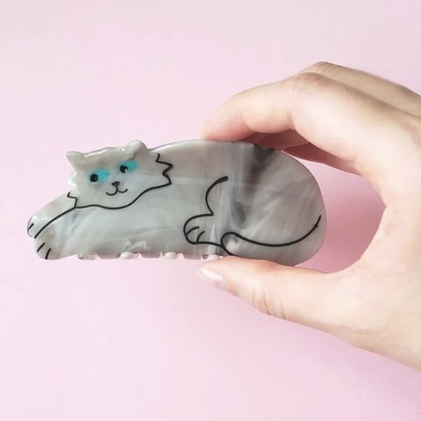 Grey Cat Hair Clip - Image 2