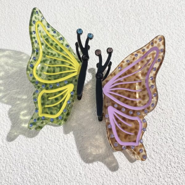 Butterfly Green Wings Hair Clip - Image 2