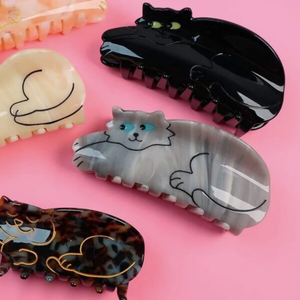 Black Cat Hair Clip - Image 2