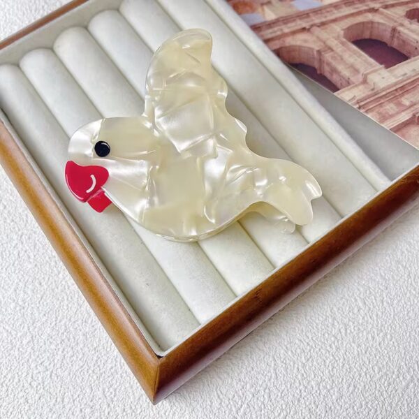White Bird Hair Clip - Image 3