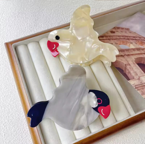 White Bird Hair Clip - Image 4