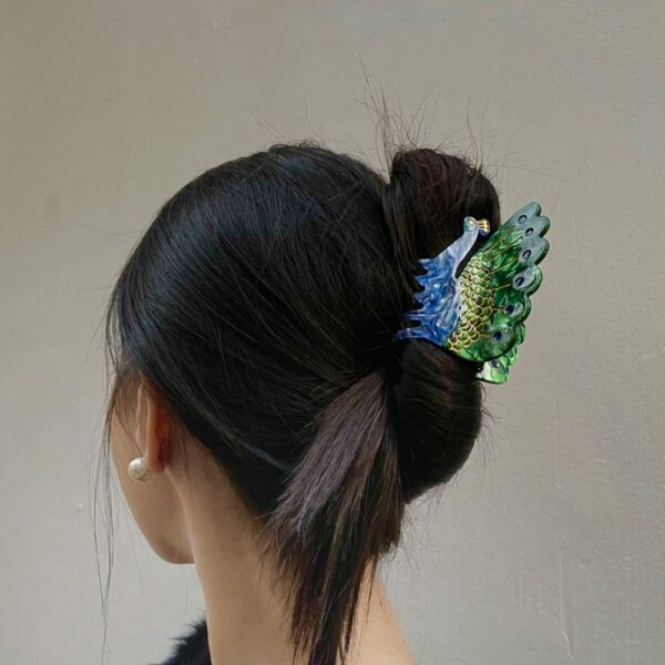 Peacock Hair Clip - Image 2