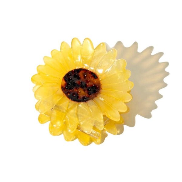 Yellow Daisy Hair Clip