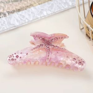 Starfish Pink Hair Clip